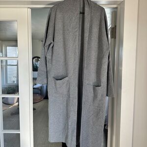 Gray Sweater Coat size M
